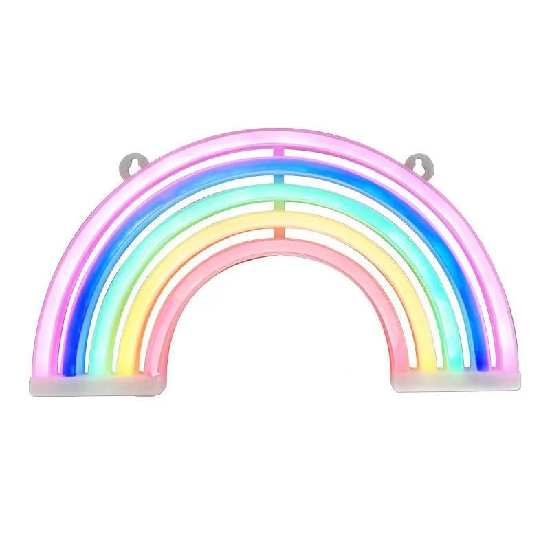 Art Decorative Rainbow Neon Light Bluetooth Speaker Optional