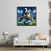 Seattle Seahawks Football-11CT Stamped Cross Stitch 40*40cm tapestrymarket