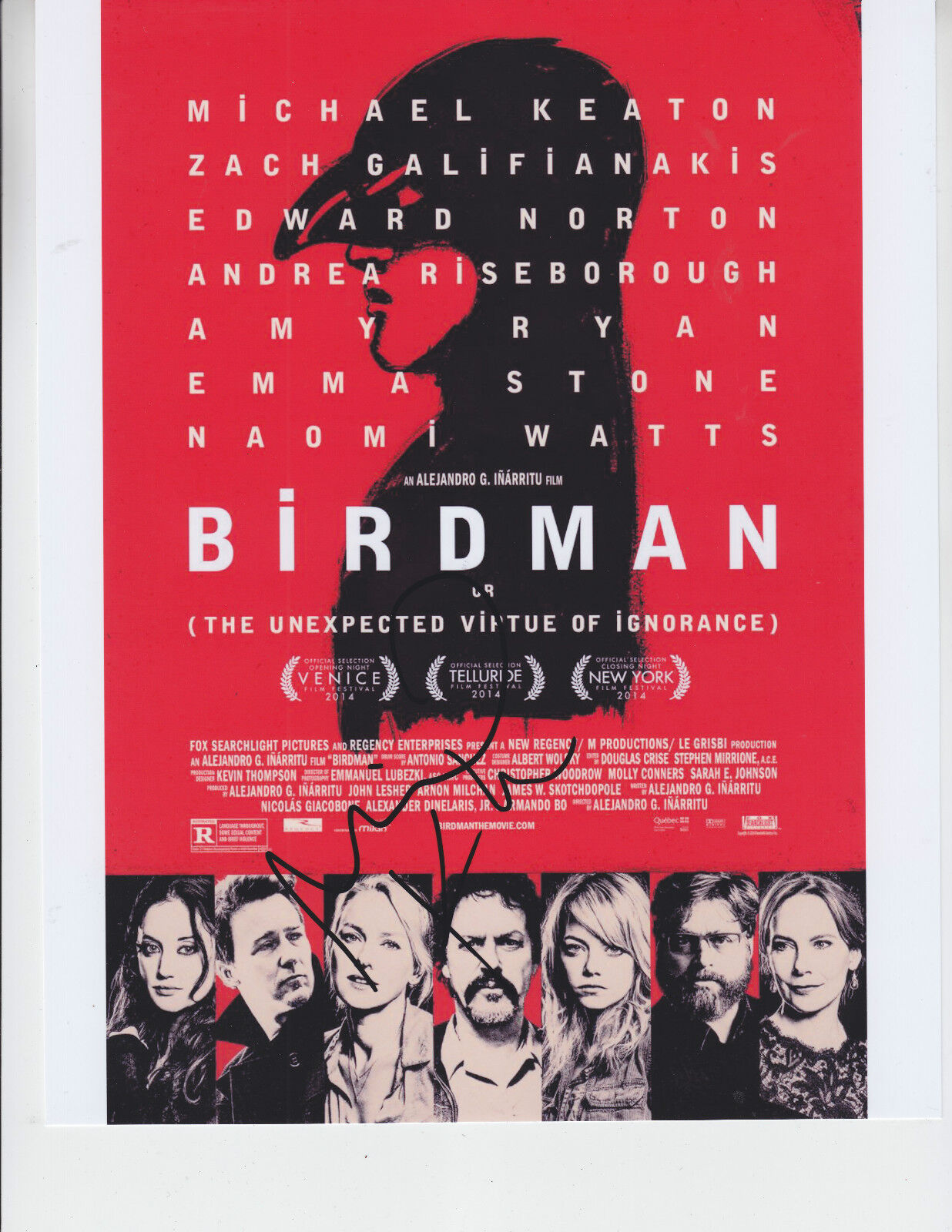 Michael Keaton - BIRDMAN - signed 8x10