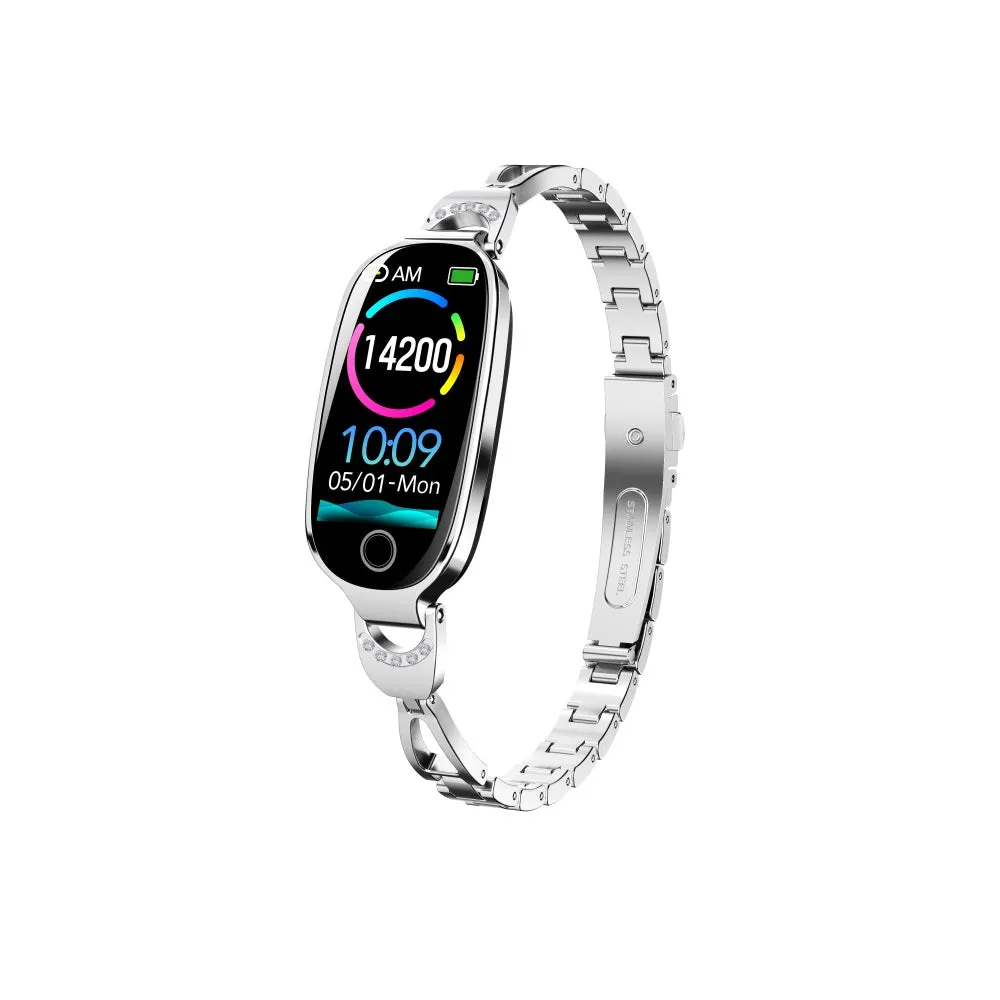 Blood Pressure Blood oxygen Monitoring Bluetooth Talk Play Music Health Waterproof Smartwatch