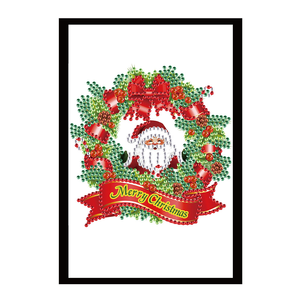

Santa Wreath - 5D DIY Craft Notebook, 501 Original