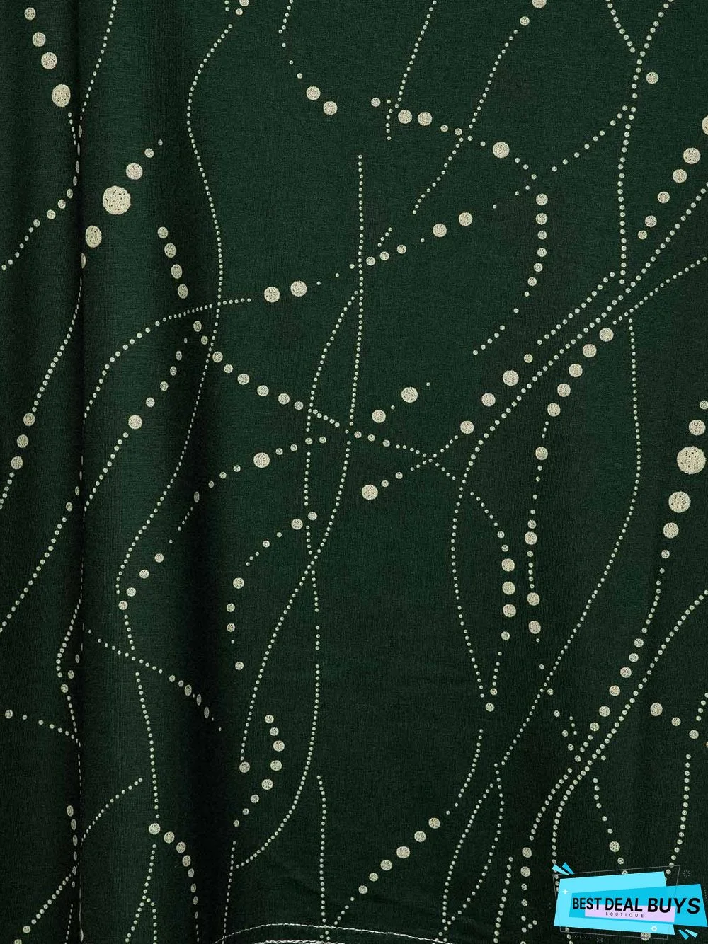 Cotton-Blend Half Sleeve Tunic Top