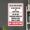 No Soliciting - Vintage Metal Signs(8*12Inch)