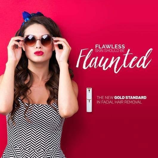 Hugoiio™ Rose Gold-Plated Epilator for Facial Hair Removal