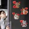 6Pcs Cat Diamond Painting Fridge Magnet DIY Diamond Painting Fridge Stickers