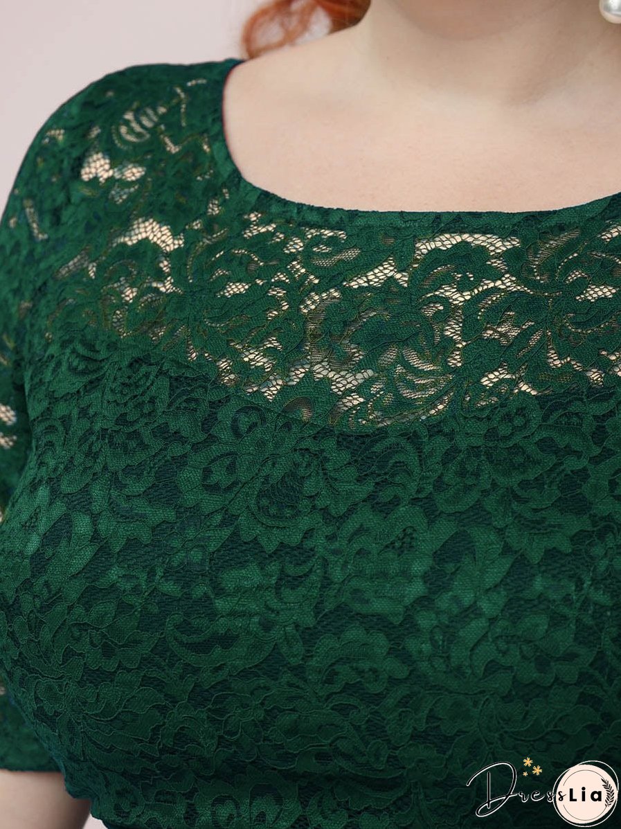 Sophisticated Lace Bodice Chiffon Maxi Evening Gown with Belt for Elegant Occasions