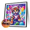 Diamond Painting-DIY Full Round Drill Balloon Tiger(40*40CM)