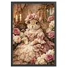 Victorian Bunny Full Stamped Cross Stitch 11CT 3-Strand 40x60cm