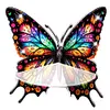 &Eacute;tag&egrave;re d&rsquo;angle papillon en acrylique - D&eacute;coration artisanale 5d