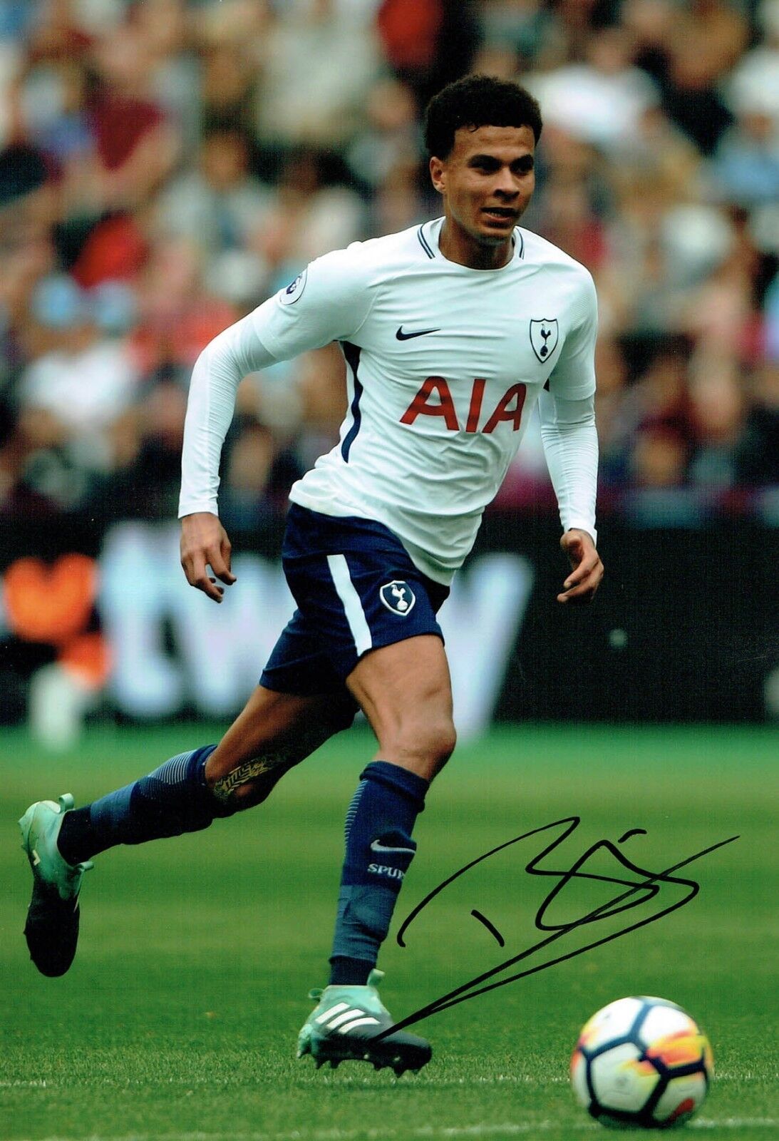 Dele ALLI SIGNED Autograph 12x8 Photo Poster painting 3 AFTAL COA SPURS Tottenham Hotspurs