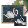 White Swan-14CT Stamped Cross Stitch 52*40cm/20.47*15.75in