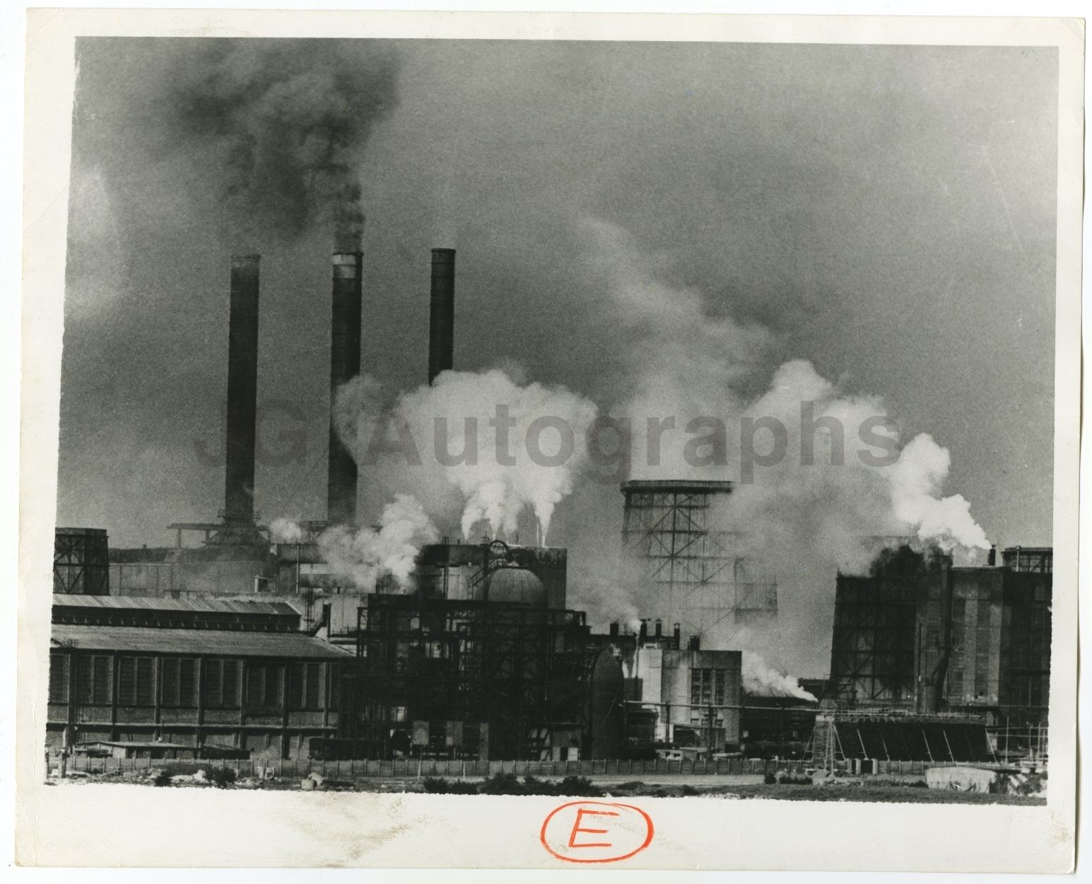 German History - Steel Mill in Oberhausen - Vintage 8x10 Photo Poster paintinggraph - 1970s