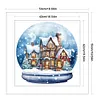 【Limited Stock Sale】Full Embroidery Cotton Thread 11CT Print Igloo Crystal Ball Cross Stitch 50x50cm tapestrymarket