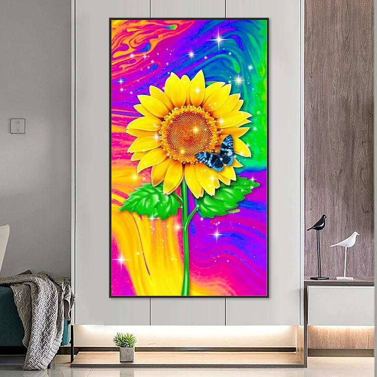 Rainbow Flower - Diamond Paintings 