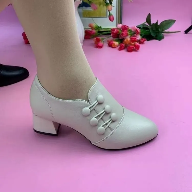 Women's winter Chelsea boots 2021 new retro and nude short boots  thick black western boots with root women's boot botines mujer
