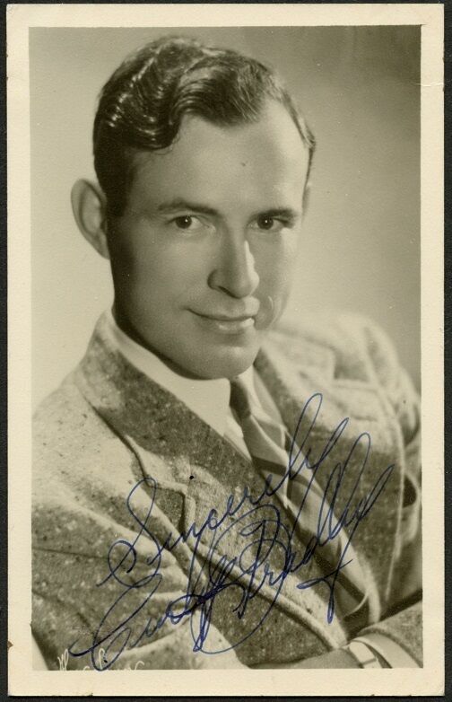 Vintage ???? BRADLEY Signed Photo Poster painting - Who Is He?