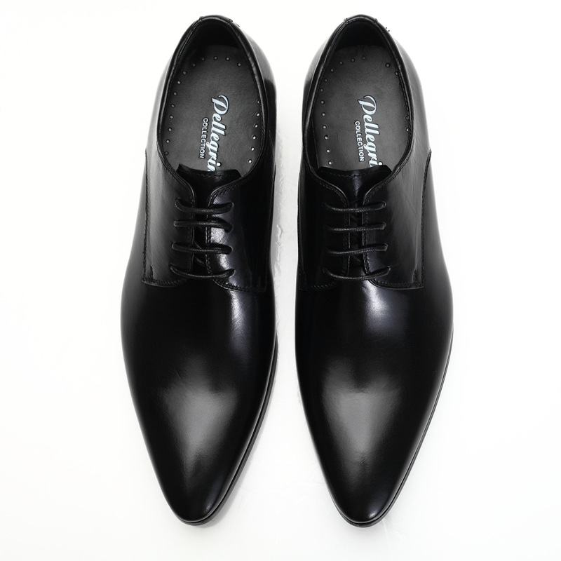VCSHOES Men Dress Shoe Genuine Leather Oxford Shoe For Men Formal Wedding Office Brogue Business Shoes Black Brown