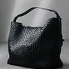 Global Limited-Hand-woven Oversized Leather Tote, Leather Shoulder Bag Handbag