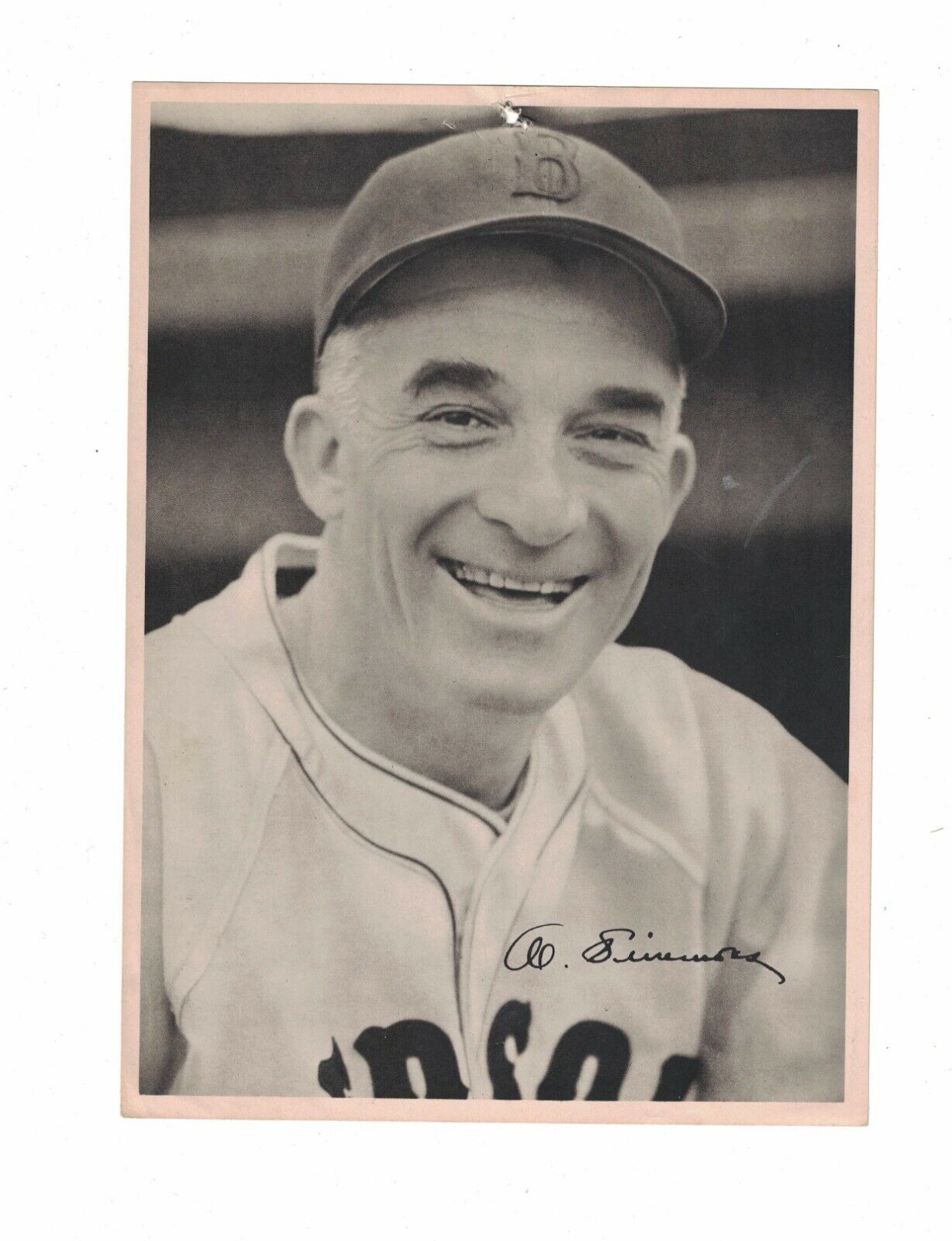 1940's Al Simmons Boston Red Sox 6 1/2 x 9