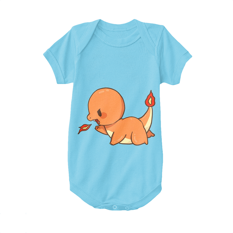 Super Fierce Baby Charmander, Pokemon Baby Onesie