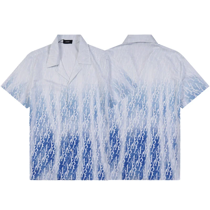 AMIRI 2023 new silk short-sleeved shirt