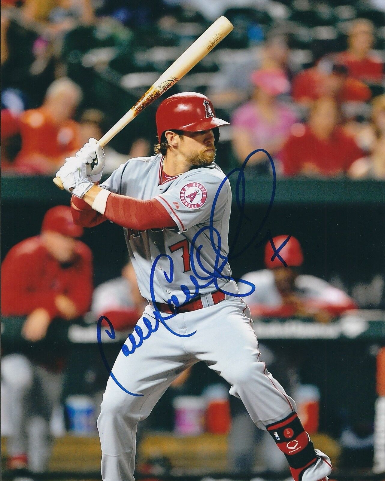 AUTOGRAPHED COLLIN COWGILL 8X10 Los Angeles Angels Photo Poster painting W/COA