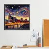 Diamond Painting -DIY Round Drill Music City(40x40cm)
