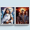 (Multi-Style) Supernatural Tv Series&Indian Girl Owl-11CT Stamped Cross Stitch 40*50/50*60cm(Big Size)