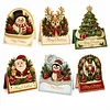6pcs DIY Merry Chrismas Diamond Painting 3D Greeting Card