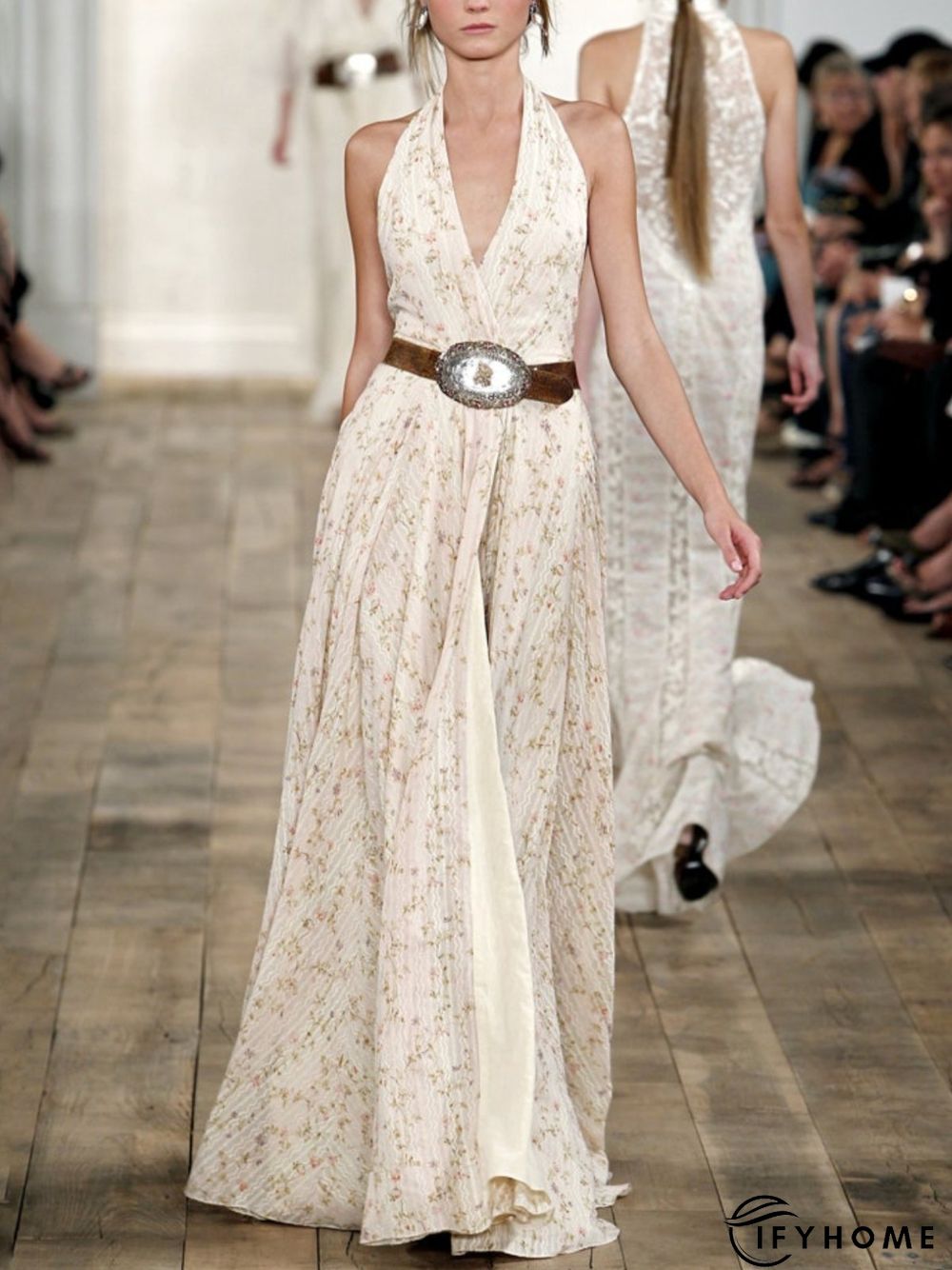 Casual Sleeveless Plus Size Printed Dress | IFYHOME