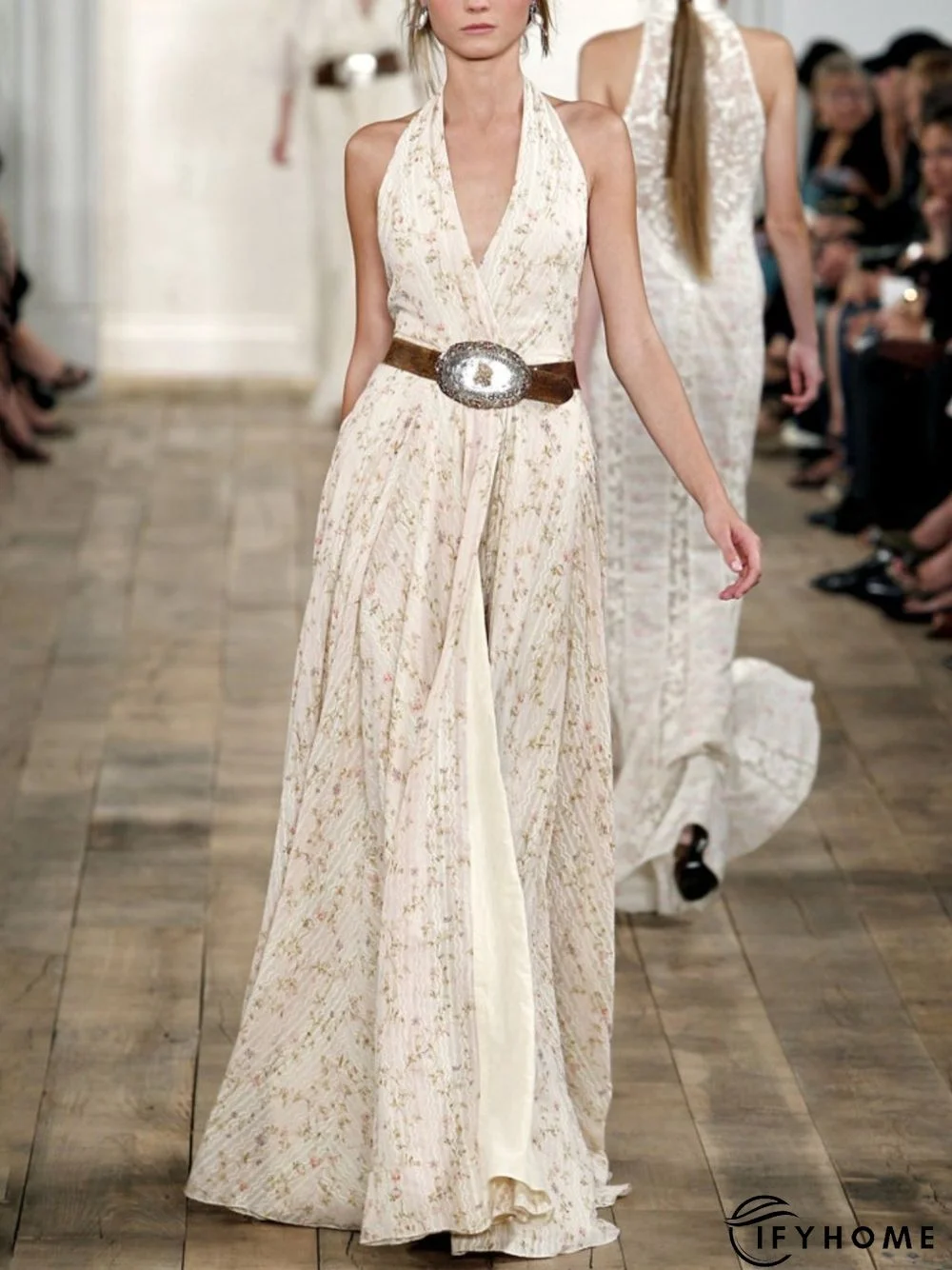 Casual Sleeveless Plus Size Printed Dress | IFYHOME