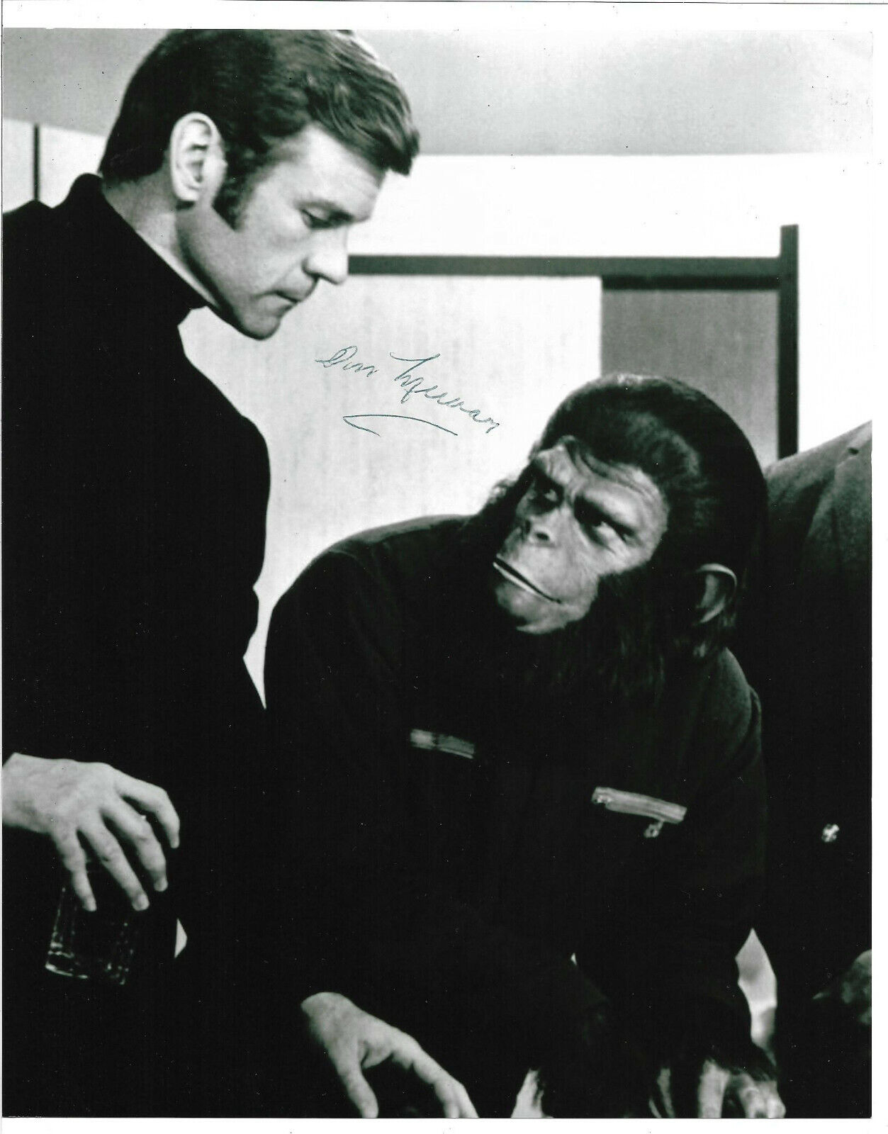 Don Murray Signed 8x10 Photo Poster painting Auto, Conquest of the Planet of the Apes, w/ Caesar