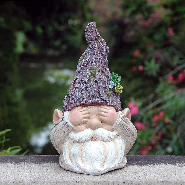 Wisdom Gnome Garden Statue Garden Decoration Resin Accessories