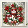 Diamond Painting-DIY Round Part AB Drill Christmas Snowman (35*35CM)