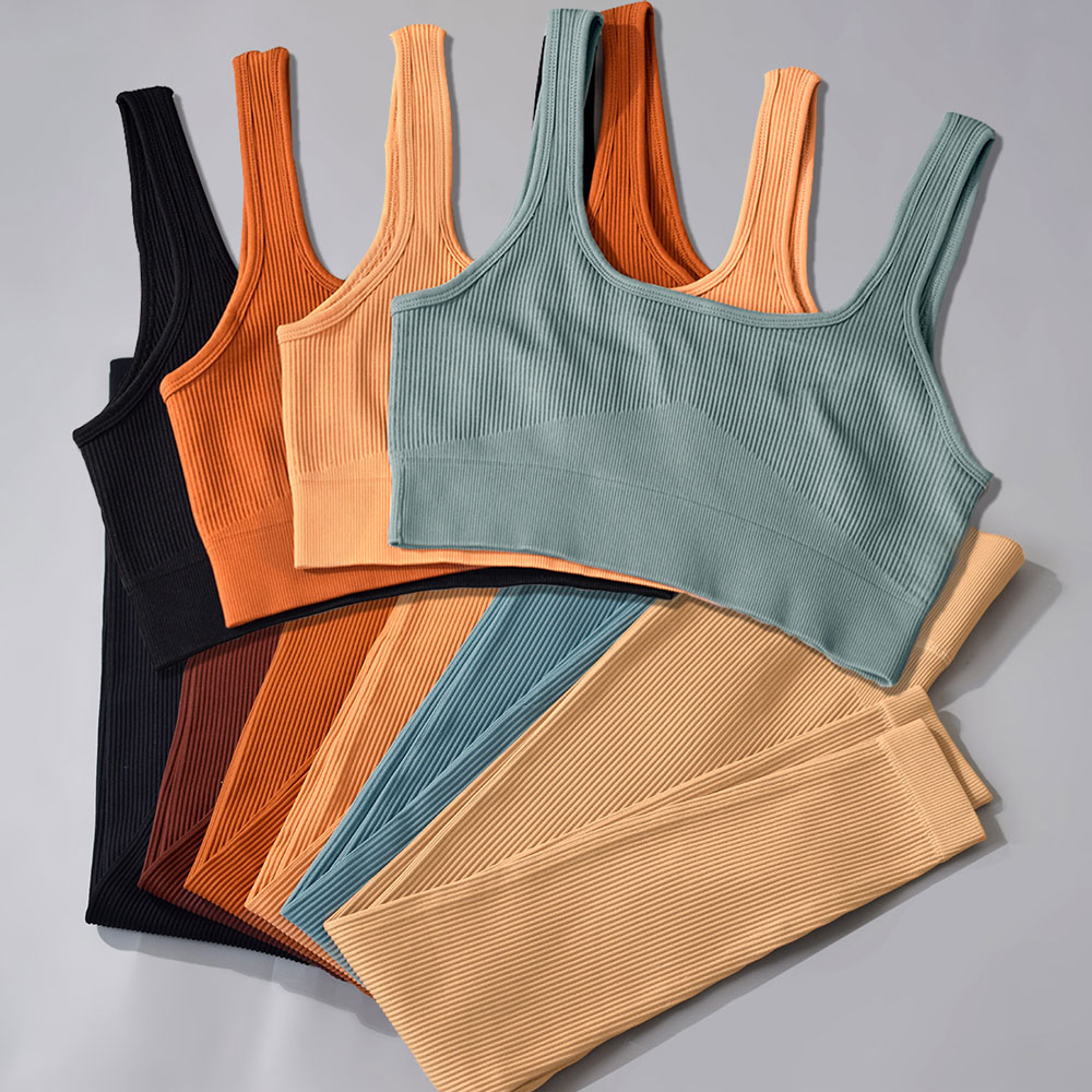 Hergymclothing workout sports bra and leggings set