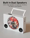 Multi-Function CD Player With Bluetooth, AUX/USB/FM Radio, Multi-Mode Connectivity, Portable Desktop Speakers