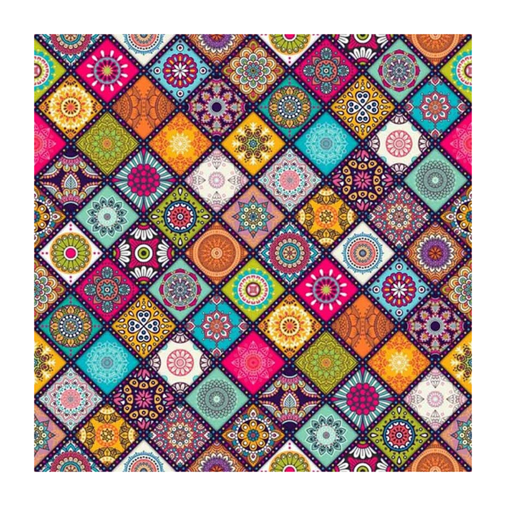 

40*40CM - Square Drill Diamond Painting - Retro Pattern, 501 Original