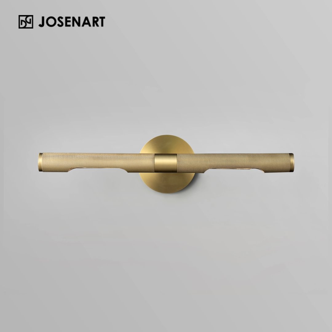 Rousseau Linear Brass Shade Sconce