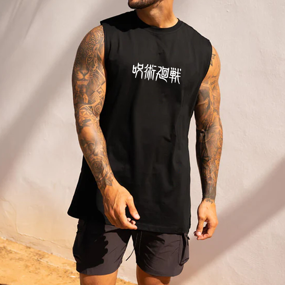 Casual Jujutsu Kaisen Anime Ryomen Sukuna Fitness Tank Top
