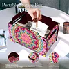 5D DIY Diamond Painting Decorative Storage Box Wood Storage Clutch (Mandala)