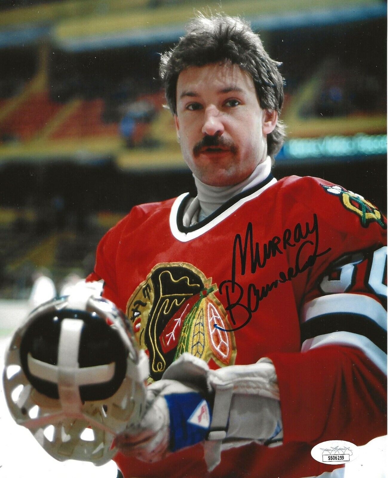 Murray Bannerman signed Chicago Blackhawks 8x10 Photo Poster painting autographed Hawks 2 JSA