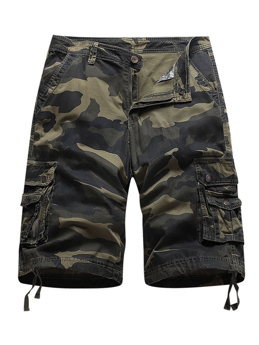 Men Pockets Camouflage Casual Sports Shorts-01