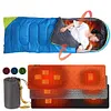 USB Rechargeable Heated Sleeping Bag Pad 3 Heat Levels 5 Heating Zones for Tent
