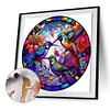 Hummingbird Glass Painting-Paint by Numbers Acrylic Painting 40*40CM(HOT)