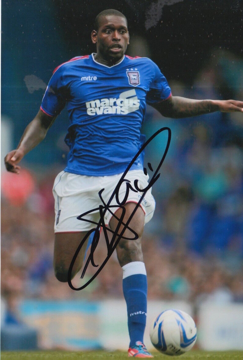 IPSWICH TOWN HAND SIGNED JAY EMMANUEL THOMAS 6X4 Photo Poster painting.