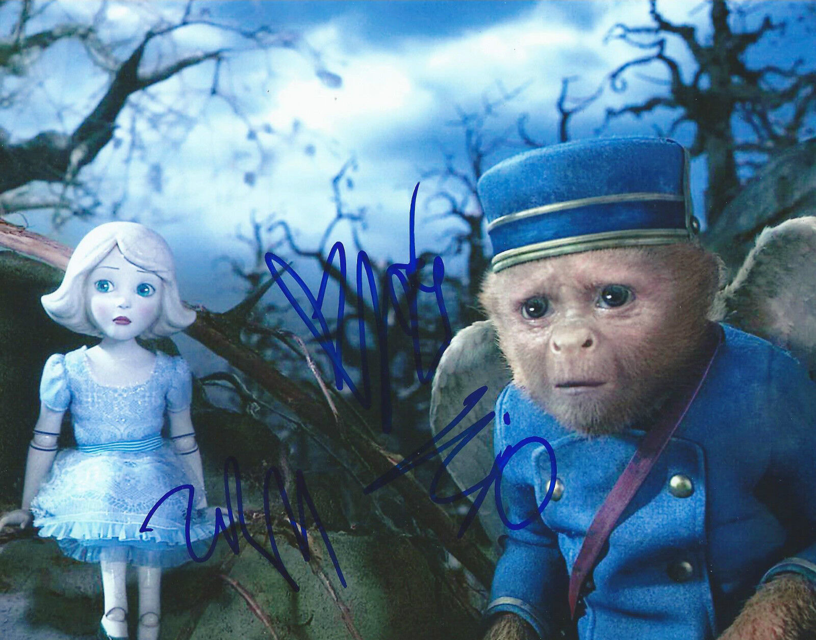 **OZ the Great and Powerful *JOEY KING & ZACH BRAFF* Signed 8x10 Photo Poster painting MH1 COA**