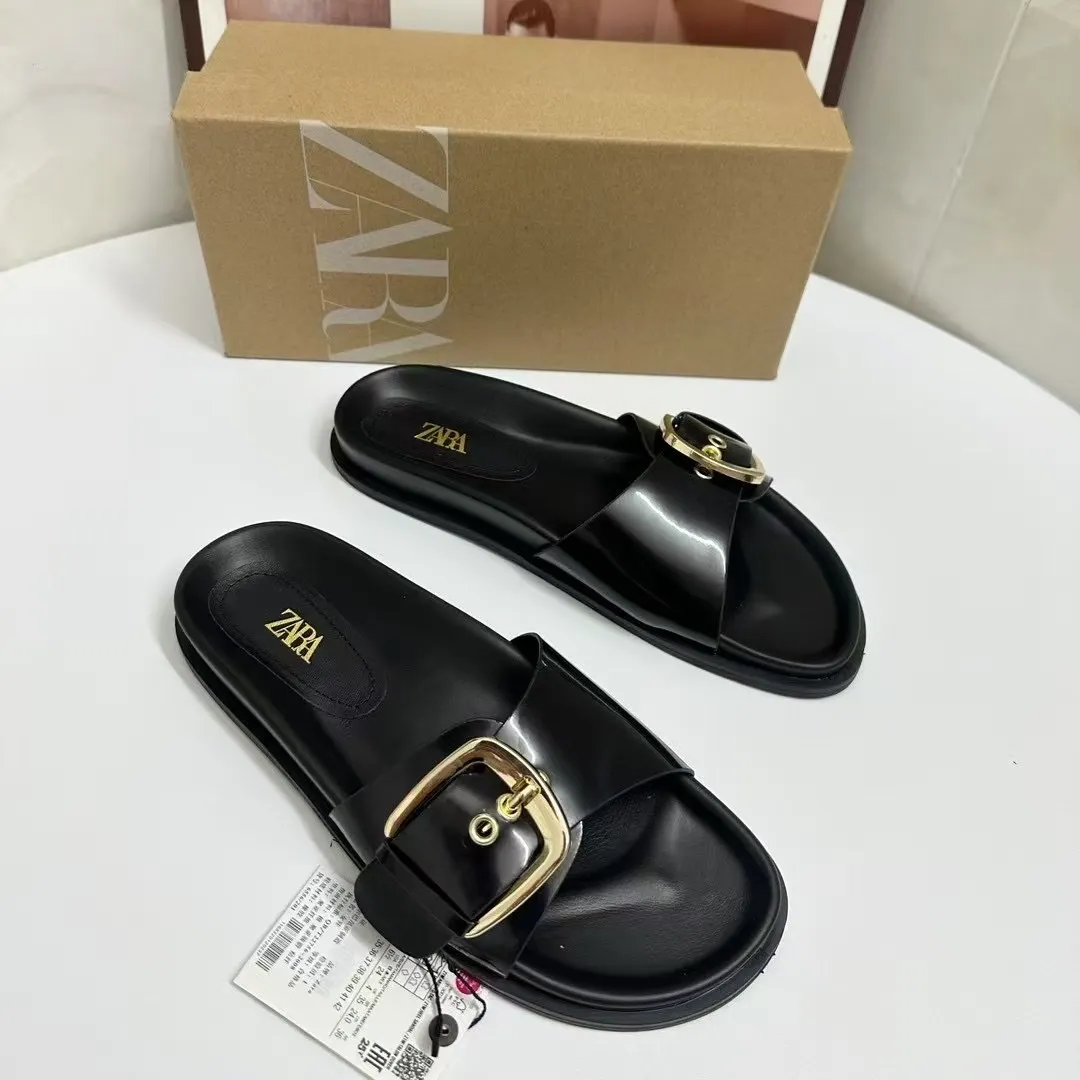 Breakj Breakj Home 2025 New Women's Shoes Slippers Temperament After The Stumbling Single Shoes