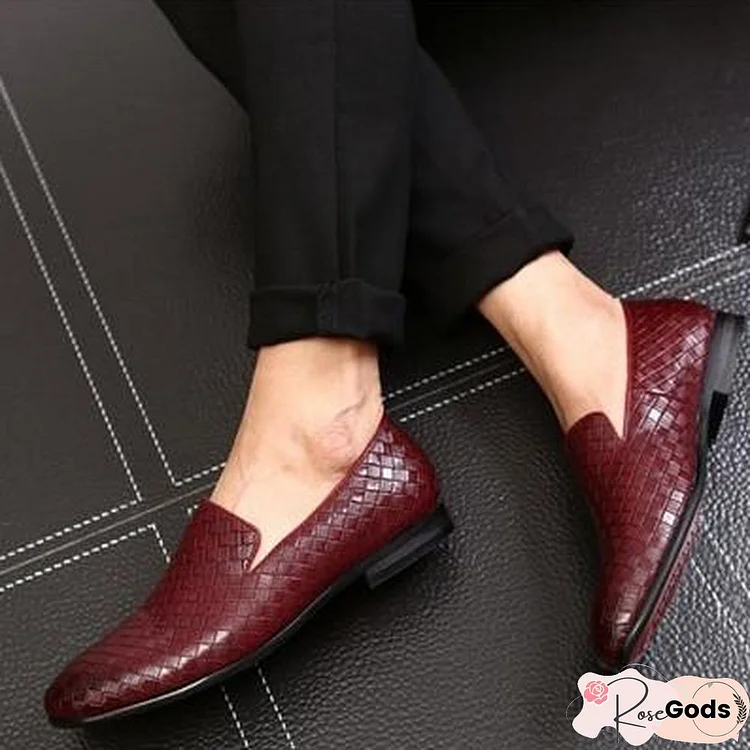 Men Leather Casual Driving Loafers Italian Oxfords Shoes