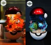 First Generation Starter Pokemon Charmander & Squirtle with LED - Pokemon Resin Statue - BallBall Studio