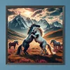 (40*40cm)Horse - Full Round Drill Diamond Painting